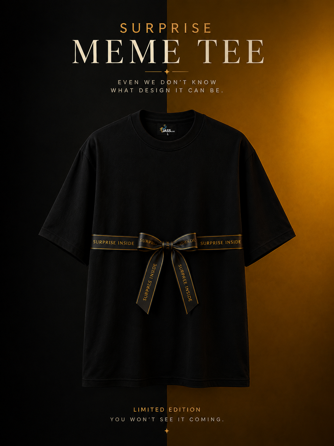 JL Surprise meme tee black